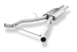 Echappement inox FOX pour BMW Série 6 645i / 650i (E63/E64): Silencieux intermédiaire + avant