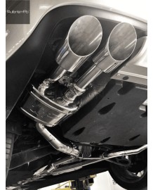 Silencieux d'échappement inox à valves LARINI pour MASERATI Quattroporte 3.0 V6 + S Q4 (2014-2017)