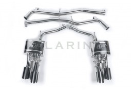Silencieux d'échappement inox à valves LARINI pour MASERATI Quattroporte 3.0 V6 + S Q4 (2014-2017)