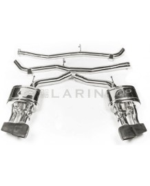 Silencieux d'échappement inox à valves LARINI pour MASERATI Quattroporte GTS 3.8 V8 (2014-2017)