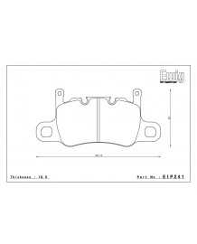 Plaquettes de freins Arrière ENDLESS MA45B pour PORSCHE 991 GT3 RS / GT3