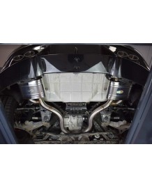 Echappement inox QUICKSILVER pour Jaguar F-Type V8 / R & P450 (2014+)(2018+)-Ligne Cat/Fap-Back à valves