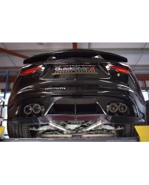 Echappement inox QUICKSILVER pour Jaguar F-Type V8 / R & P450 (2014+)(2018+)-Ligne Cat/Fap-Back à valves