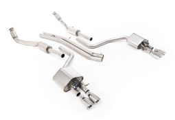 Ligne d'échappement Cat-Back à valves MILLTEK pour AUDI S8 D44,0 TFSI (2013-2018)(Sport)