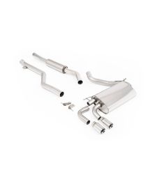 Ligne d'échappement inox Cat-Back MILLTEK BMW 320i F30 Pack M LCI B48 (2015-2019)(Homologuée)