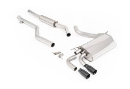 Ligne d'échappement inox Cat-Back MILLTEK BMW 320i F30 Pack M LCI B48 (2015-2019)(Homologuée)