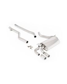 Ligne d'échappement inox Cat-Back MILLTEK BMW 320i F30 Pack M LCI B48 (2015-2019)