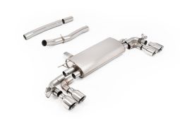 Ligne d'échappement inox FAP-Back à valves MILLTEK pour BMW M135ix F70 (2024+)