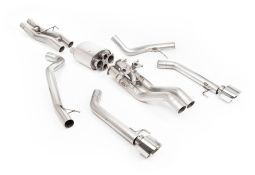 Ligne d'échappement inox Cat-Back à valves MILLTEK pour FORD F150 RAPTOR R 5.2 V8 Supercharged Gen3 (2023+)