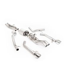 Ligne d'échappement inox Cat-Back à valves MILLTEK pour FORD F150 RAPTOR R 5.2 V8 Supercharged Gen3 (2023+)