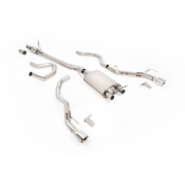 Echappement inox MILLTEK pour FORD Ranger 2.3 Ecoboost PHEV Turbo T9 281Ch (2025+)-Ligne Fap-Back look Raptor