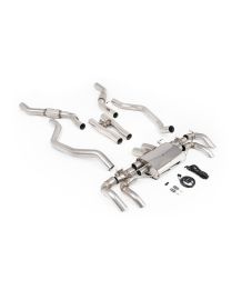 Ligne d'échappement inox FAP-Back à valves MILLTEK pour RANGE ROVER Vogue P530 SWB 4.4l V8 L460 (2022-2023)