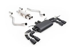 Ligne d'échappement inox FAP-Back à valves MILLTEK pour Land Rover Defender 90 V8 425Ch 525Ch (2021+)(Céramic Black)(ECE)