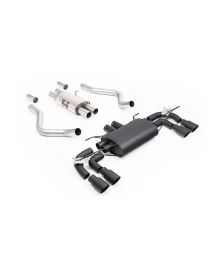 Ligne d'échappement inox FAP-Back à valves MILLTEK pour Land Rover Defender 90 V8 425Ch 525Ch (2021+)(Céramic Black)(ECE)
