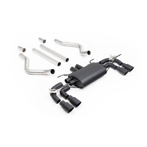 Ligne d'échappement inox FAP-Back à valves MILLTEK pour Land Rover Defender 90 V8 425Ch 525Ch (2021+)(Céramic Black)(Sport)