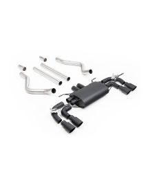 Ligne d'échappement inox FAP-Back à valves MILLTEK pour Land Rover Defender 90 V8 425Ch 525Ch (2021+)(Céramic Black)(Sport)
