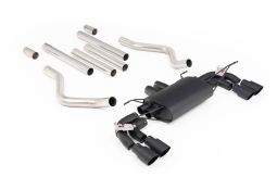 Ligne d'échappement inox FAP-Back à valves MILLTEK pour Land Rover Defender 110 V8 425Ch 525Ch (2021+)(Céramic Black)(Sport)