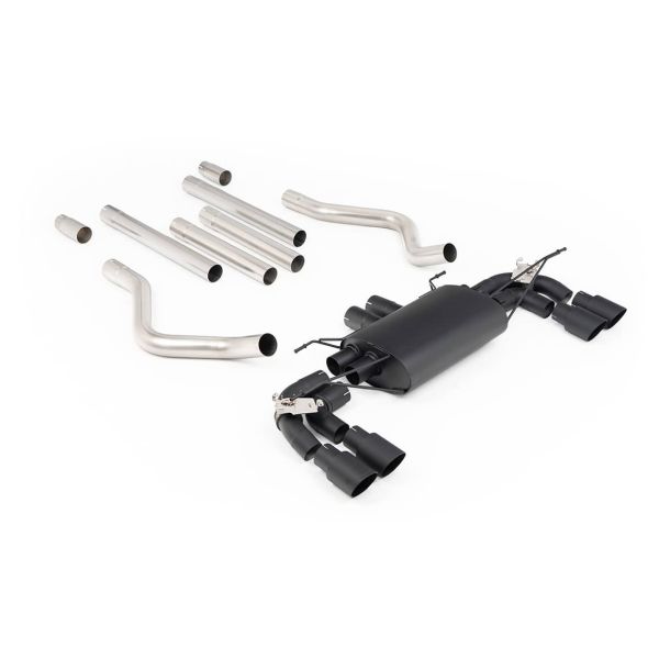Ligne d'échappement inox FAP-Back à valves MILLTEK pour Land Rover Defender 110 V8 425Ch 525Ch (2021+)(Céramic Black)(Sport)