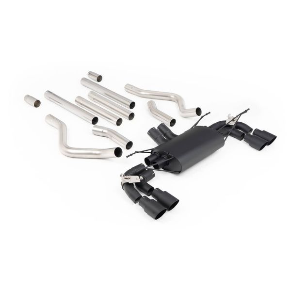 Ligne d'échappement inox FAP-Back à valves MILLTEK pour Land Rover Defender 130 V8 425Ch 525Ch (2021+)(Céramic Black)(Sport)