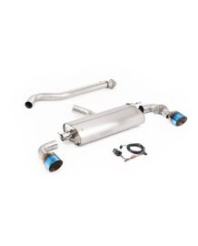Ligne d'échappement inox FAP-Back à valves MILLTEK pour TOYOTA Yaris GR 1,6T Génération 2 (2024+)(Homologuée)