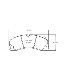 Plaquettes de freins Avant PAGID jaune RSL29 pour PORSCHE 992 TURBO / S (Freins Acier)
