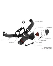 Admission Carbone EVENTURI pour Chevrolet Corvette C8 ZR1 Coupé