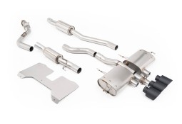 Ligne d'échappement inox Cat-Back à valves MILLTEK Honda Civic Type R FL5 (2022+)(ECE)