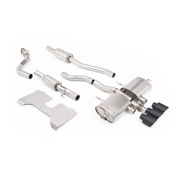 Ligne d'échappement inox Cat-Back à valves MILLTEK Honda Civic Type R FL5 (2022+)(ECE)
