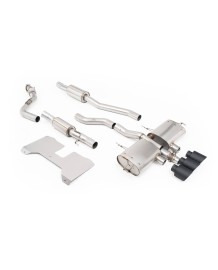 Ligne d'échappement inox Cat-Back à valves MILLTEK Honda Civic Type R FL5 (2022+)(ECE)