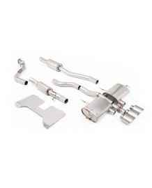 Ligne d'échappement inox Cat-Back à valves MILLTEK Honda Civic Type R FL5 (2022+)(ECE)