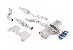 Ligne d'échappement inox Cat-Back à valves MILLTEK Honda Civic Type R FL5 (2022+)(ECE)