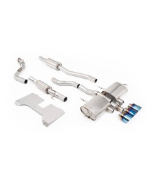 Ligne d'échappement inox Cat-Back à valves MILLTEK Honda Civic Type R FL5 (2022+)(ECE)