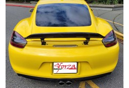 Becquet arrière Ducktail GT4 Style Carbone SFORZA pour PORSCHE 981 Boxster