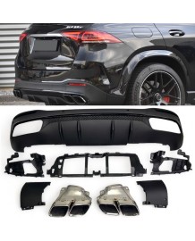 Diffuseur look GLE 63 AMG pour Mercedes GLE SUV V167 Pack AMG (2019+)