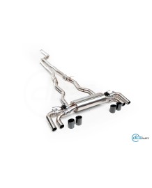 Echappement inox DCE PARTS pour BMW 840i G14 G15 G16 (2018+)-Ligne Cat-Back à valves