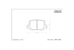 Plaquettes de freins Arrière ENDLESS ME20 pour ALPINE A110 S GT R