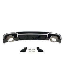 Diffuseur + Embouts look RS3 pour AUDI A3 8V Berline (2016-2019)(Non S-Line)