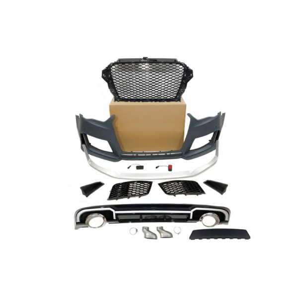 Kit carrosserie look RS3 pour AUDI A3 8V Sportback (2013-2015)(Non S-line)