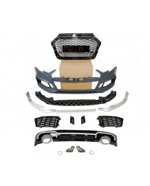 Kit carrosserie look RS3 pour AUDI A3 8V Sportback (2016-2019)(Non S-line)