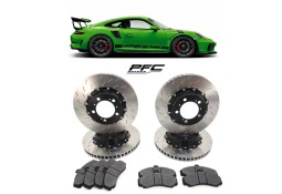 Kit Disques / Plaquettes de freins PFC V3 pour PORSCHE 991 GT3 RS (Origine Acier)