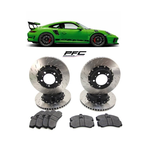 Kit Disques / Plaquettes de freins PFC V3 pour PORSCHE 991 GT3 RS (Origine Acier)