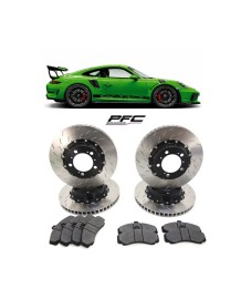 Kit Disques / Plaquettes de freins PFC V3 pour PORSCHE 991 GT3 RS (Origine Acier)