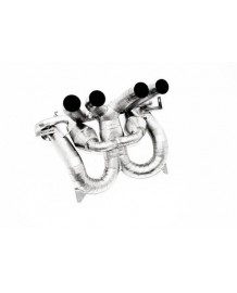 Silencieux d'échappement inox à valves NOVITEC pour LAMBORGHINI REVUELTO (avec FAP)