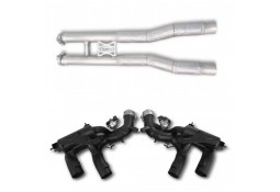 Silencieux à valves + H-Pipe d'échappement inox TUBI STYLE pour FERRARI PUROSANGUE