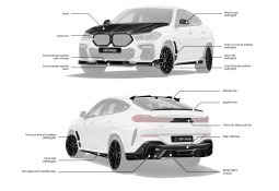 Kit carrosserie LARTE DESIGN pour BMW X6 G06 Pack M (2019-2023)