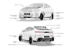 Kit carrosserie LARTE DESIGN pour BMW X6 G06 Pack M (2019-2023)