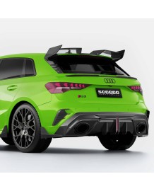 Diffuseur arrière Carbone SOOQOO pour AUDI RS3 8Y Facelift (2024+)
