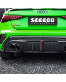 Diffuseur arrière Carbone SOOQOO pour AUDI RS3 8Y Facelift (2024+)