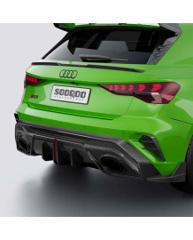 Diffuseur arrière Carbone SOOQOO pour AUDI RS3 8Y Facelift (2024+)