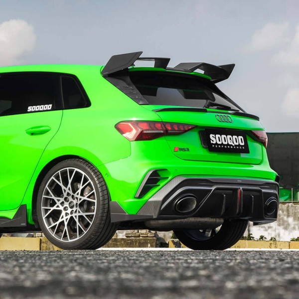 Diffuseur arrière Carbone SOOQOO pour AUDI RS3 8Y Facelift (2024+)